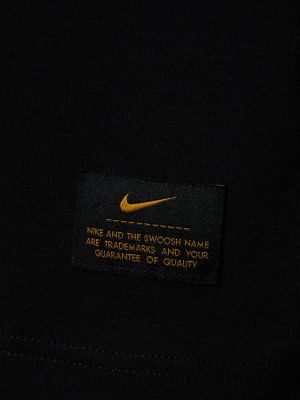 Bavlněná košile Nike černá