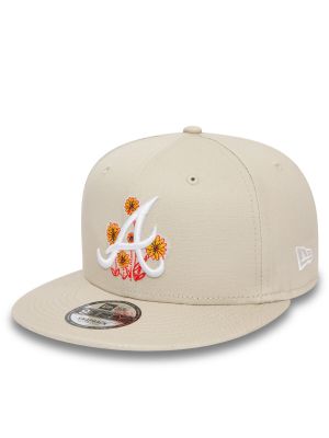 Șapcă cu model floral New Era bej