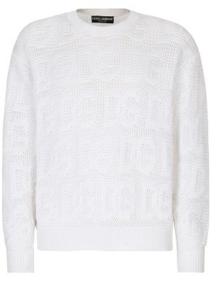 Пуловер Dolce & Gabbana бяло