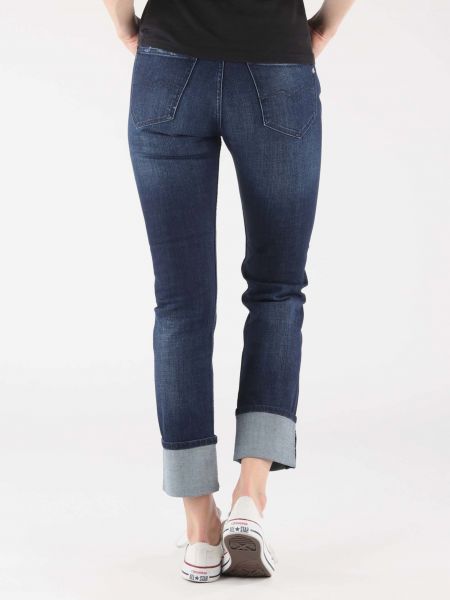 Priliehavé džínsy s rovným strihom Replay modrá