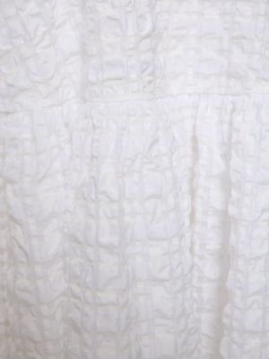 Kostkované midi šaty Cecilie Bahnsen bílé