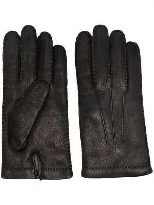 Кожени ръкавици Fay черно