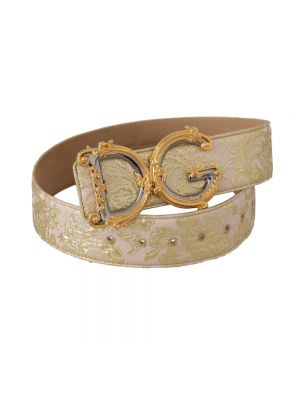 Cinturón con hebilla de tejido jacquard Dolce & Gabbana