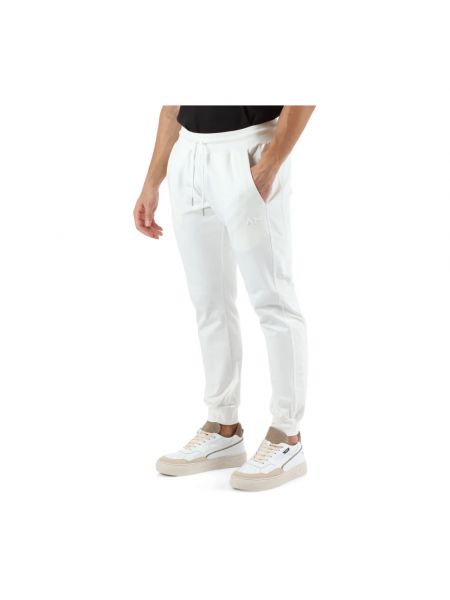 Pantalones de chándal con bordado de algodón Antony Morato blanco