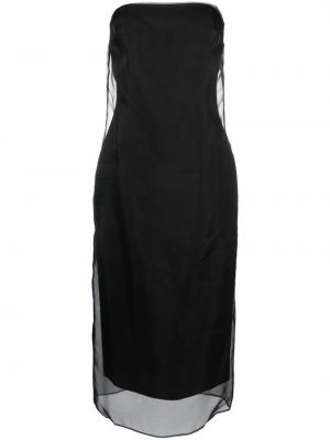 Tylové midi šaty Gauge81 černé