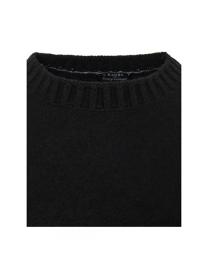 Jersey de cachemir de tela jersey con estampado de cachemira Barba negro