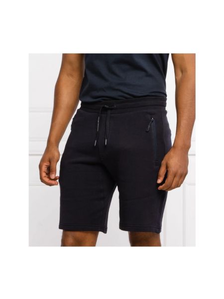 Pantalones cortos deportivos de algodón Armani Exchange azul