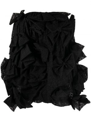Koktejlkové šaty s mašľou Vivetta čierna