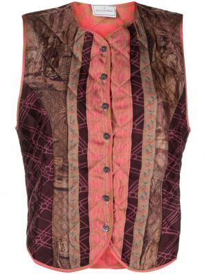 Prešívaná vesta Pierre-louis Mascia fialová