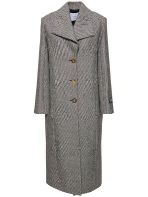 Vlnený kabát Patou sivá