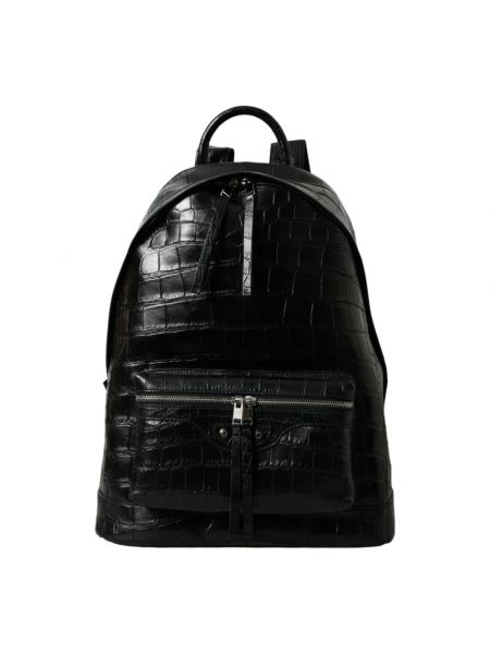 Czarny plecak skórzany Balenciaga