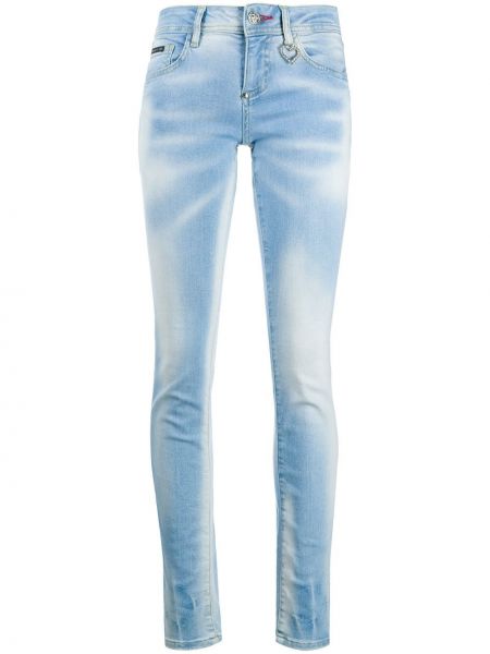 Зауженные джинсы с завышенной талией Philipp Plein