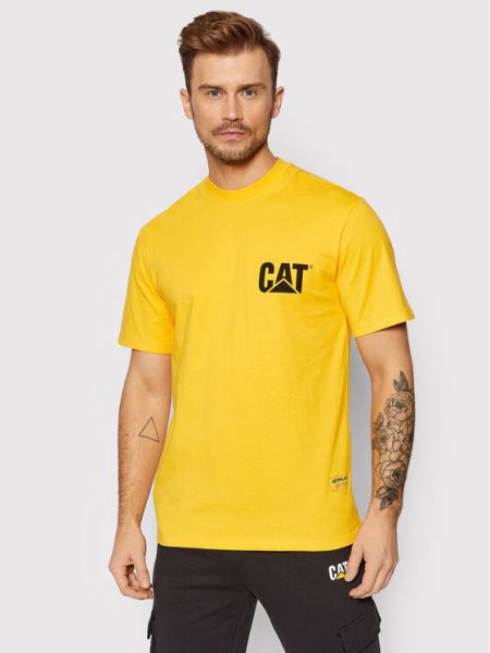 T-Shirt 2511866 Żółty Regular Fit Caterpillar