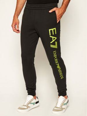 Pantaloni sport slim fit Ea7 Emporio Armani negru