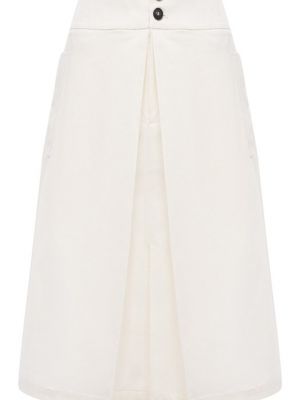 Белая хлопковая юбка Tela