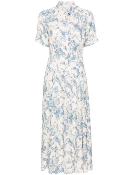 Φλοράλ φόρεμα σε στυλ πουκάμισο με σχέδιο Sandro