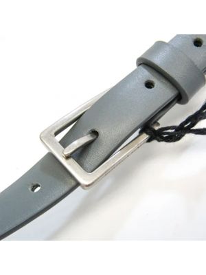 Cinturón de cuero Bottega Veneta Vintage gris
