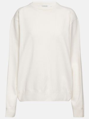 Jersey de lana de tela jersey Lemaire blanco
