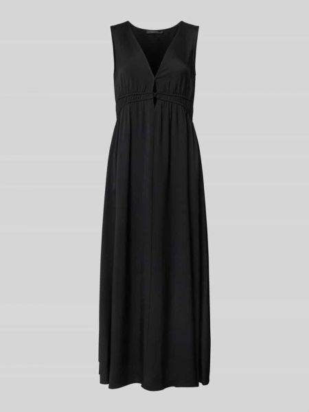 Sukienka midi z wiskozy Comma czarny