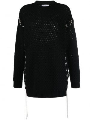 Kašmira džemperis merino Giuseppe Di Morabito melns