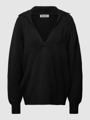 Dzianinowy sweter Review czarny