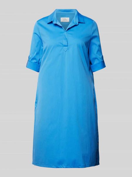 Sukienka midi w jednolitym kolorze Robe Légère błękitna