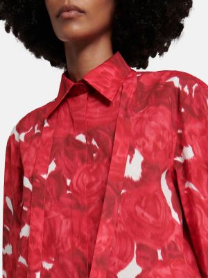 Βαμβακερό πουκάμισο με σχέδιο Valentino κόκκινο