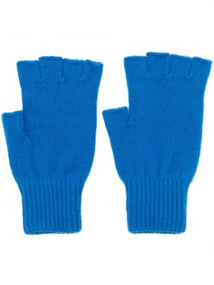 Rękawiczki z kaszmiru Pringle Of Scotland niebieskie