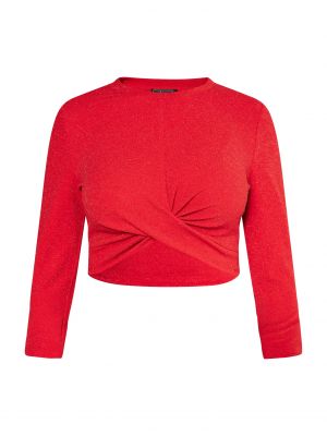 Marškinėliai ilgomis rankovėmis Faina raudona
