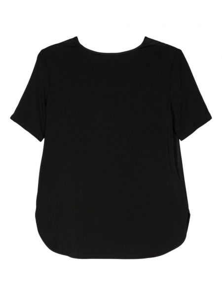 Hedvábné tričko Max Mara černé