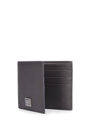 Kožená peněženka Dolce & Gabbana černá