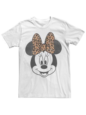 Леопардовая футболка с бантом с принтом Disney белая