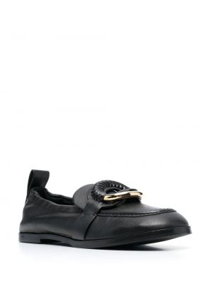 Nahast loafer-kingad See By Chloé must