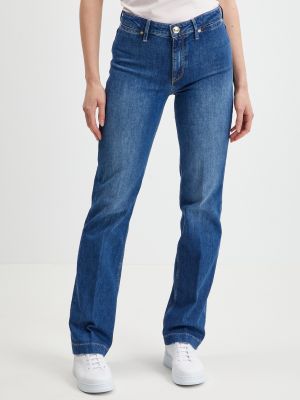 Priliehavé priliehavé džínsy s rovným strihom Guess modrá