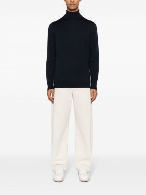 Sweter wełniany Calvin Klein niebieski