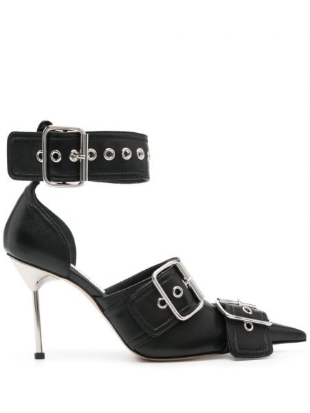 Pantofi cu toc cu cataramă Giuseppe Di Morabito negru