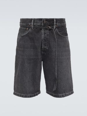 Kratke jeans hlače Acne Studios črna