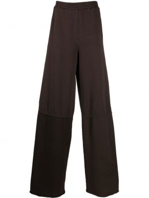 Luźne spodnie bawełniane Mm6 Maison Margiela - brązowy