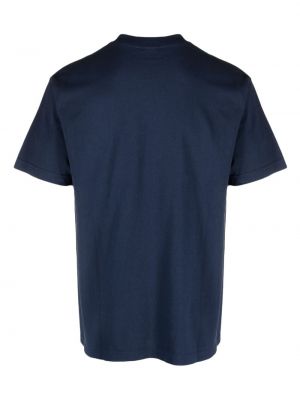 T-shirt aus baumwoll mit print Sporty & Rich blau