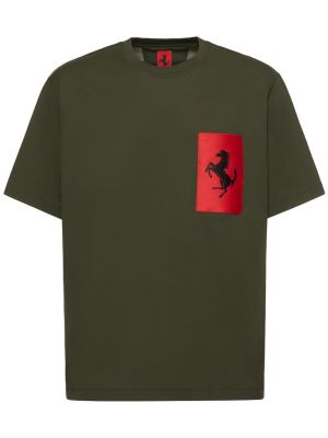 Koszulka z kieszeniami Ferrari czarna
