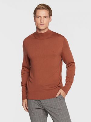 Пуловер Calvin Klein кафяво