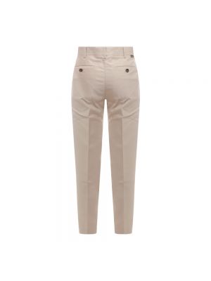 Pantalones chinos de cuero de algodón Tom Ford beige