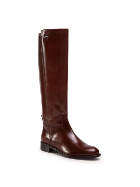 Oficerki SOLO FEMME - 33944-04-L26/000-51-00 Brązowy