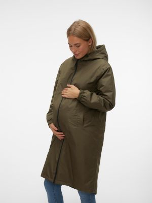 Kabát Vero Moda Maternity khaki
