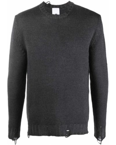 Obrabljen pulover Pt Torino siva