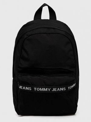 Раница с принт Tommy Jeans черно