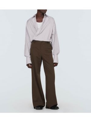 Pantalones chinos de algodón bootcut Dolce&gabbana marrón