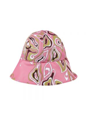 Różowa czapka Emilio Pucci