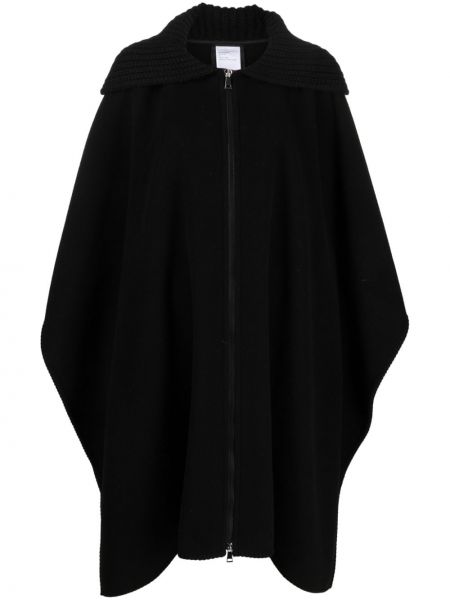 Vlnený kabát Moncler čierna