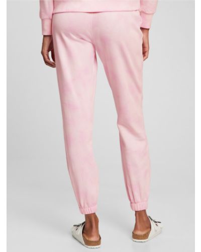 Sportovní kalhoty s vysokým pasem Gap růžové